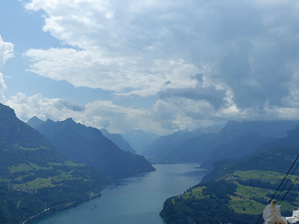 Vierwaldstättersee Blick Richtung Flüelen